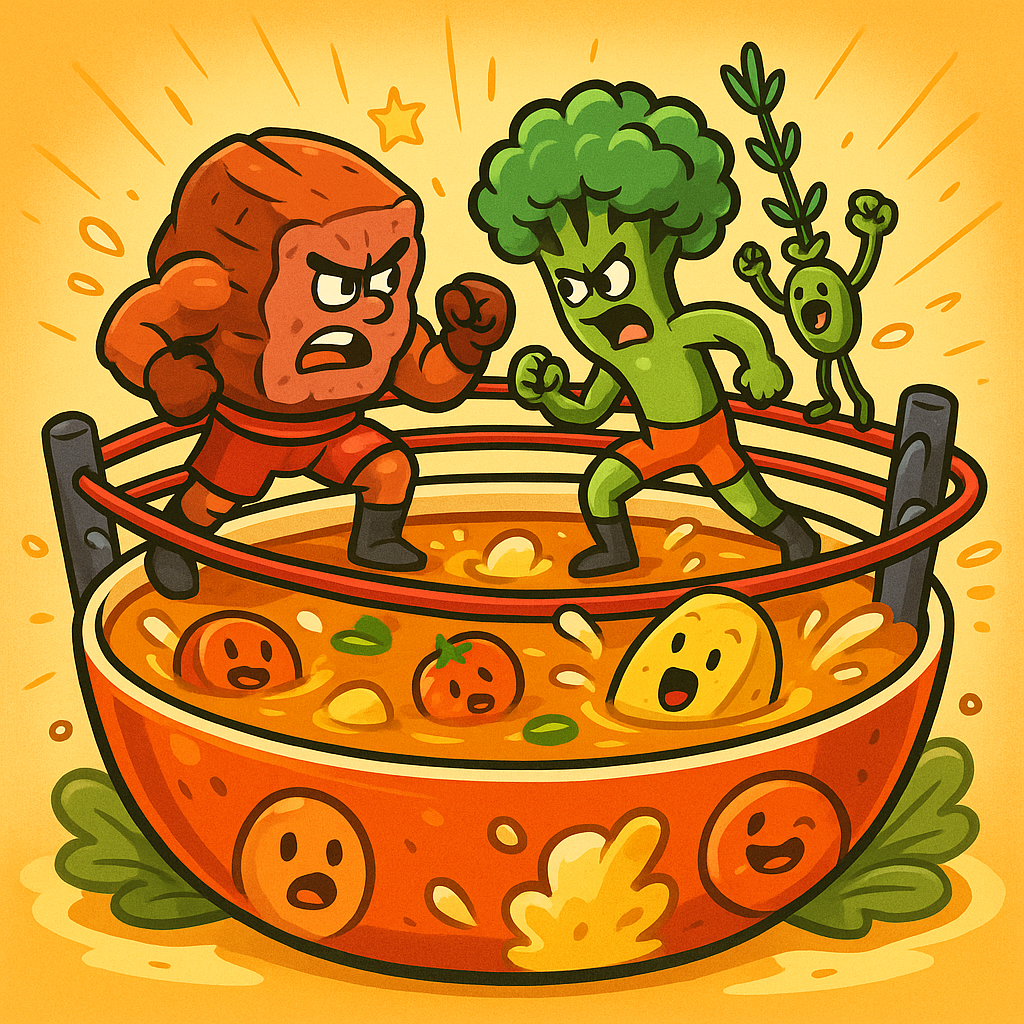 Vegetable Beef Soup: The Meaty Veggie Showdown
